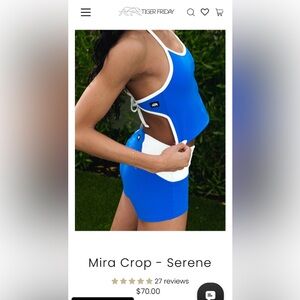 Tiger Friday Mira Crop Top in Serene - AXS